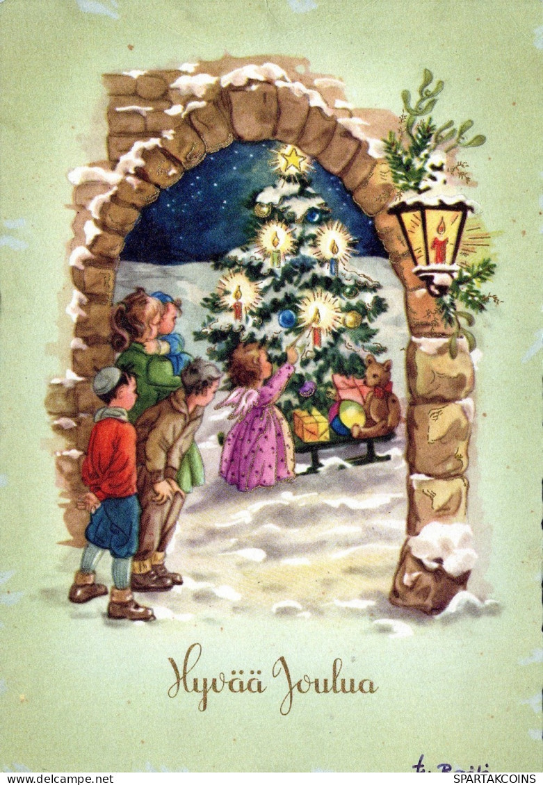 ANGE NOËL Vintage Carte Postale CPSM #PAJ191.FR - Angeli