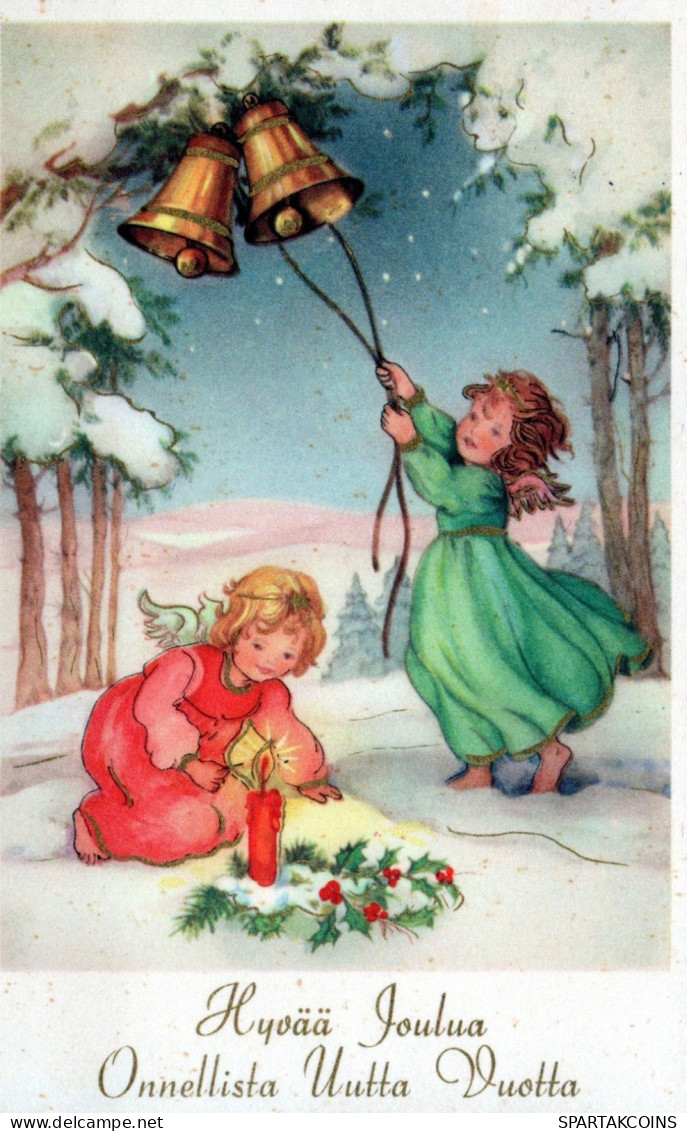 ANGE NOËL Vintage Carte Postale CPSMPF #PAG742.FR - Engel