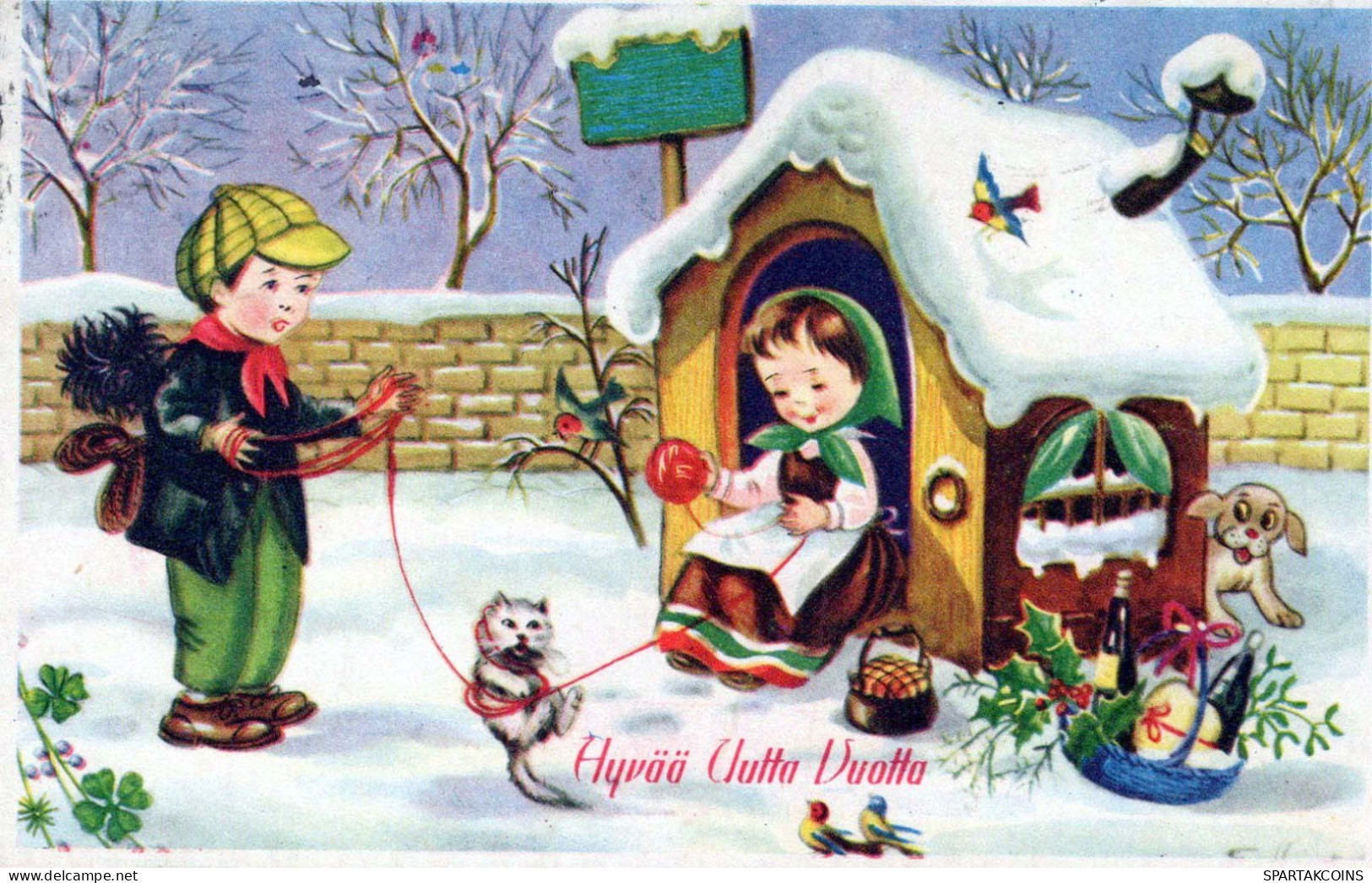 NIÑOS NIÑOS Escena S Paisajes Vintage Tarjeta Postal CPSMPF #PKG591.ES - Scènes & Paysages