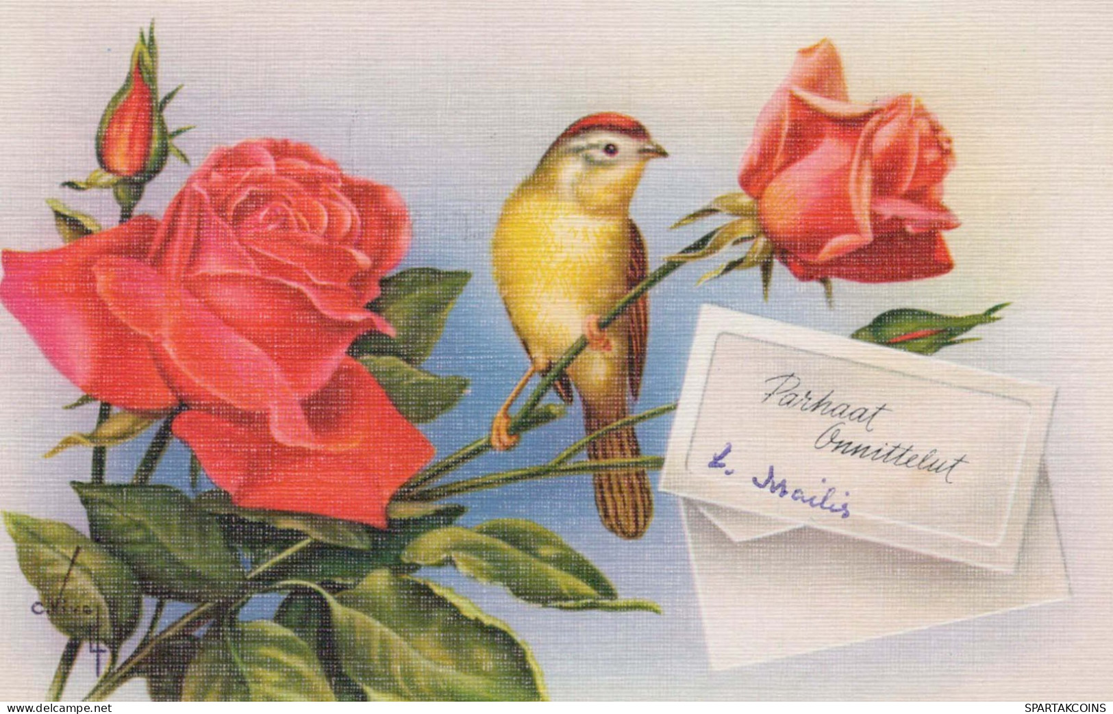 FLORES Vintage Tarjeta Postal CPSMPF #PKG088.ES - Fleurs