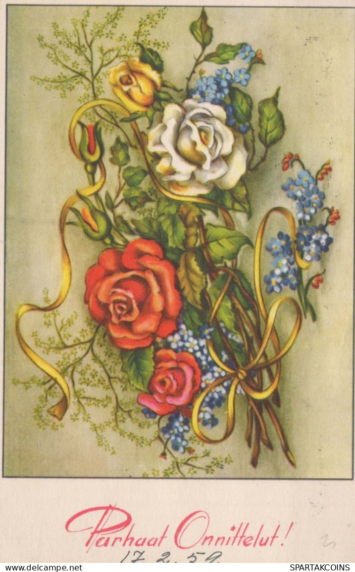 FLORES Vintage Tarjeta Postal CPA #PKE484.ES - Flowers