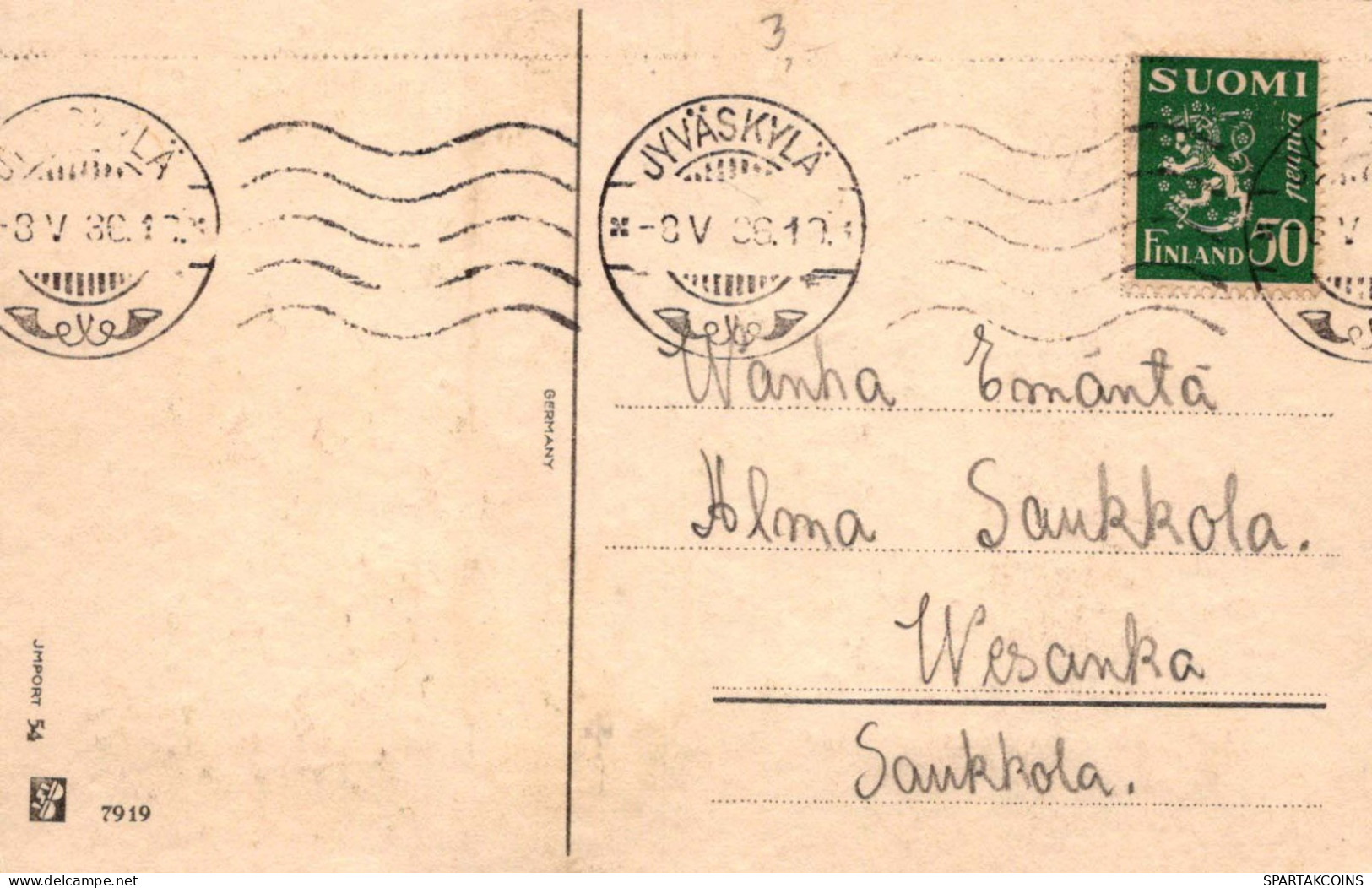 FLORES Vintage Tarjeta Postal CPA #PKE605.ES - Blumen