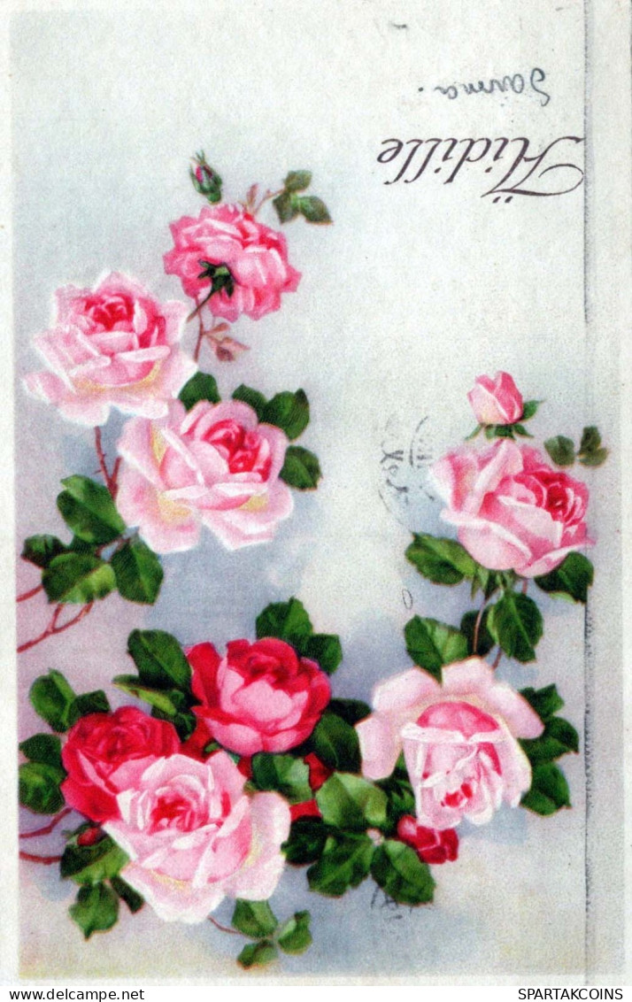 FLORES Vintage Tarjeta Postal CPA #PKE605.ES - Blumen