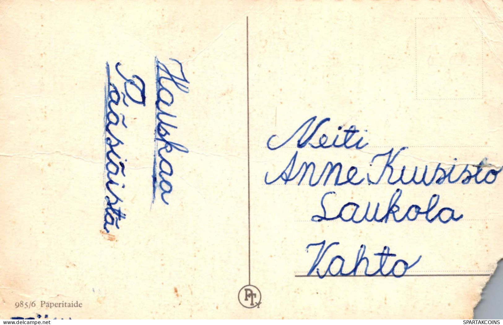 PASCUA NIÑOS HUEVO Vintage Tarjeta Postal CPA #PKE354.ES - Ostern