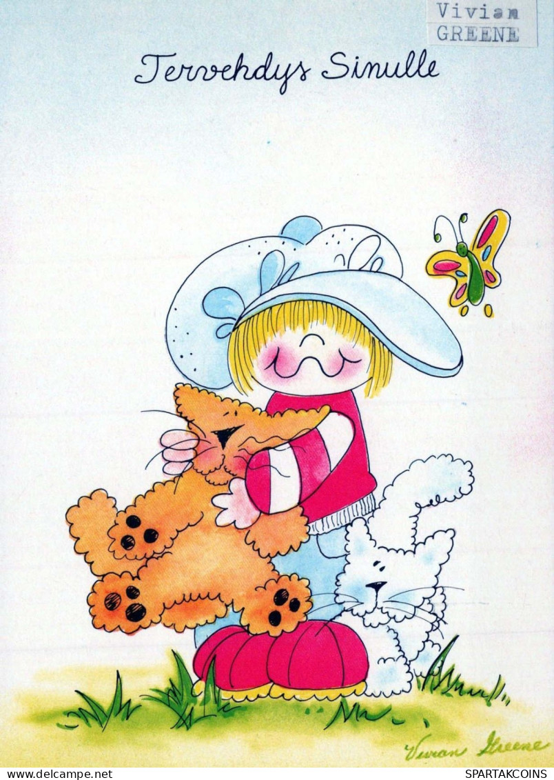 NIÑOS HUMOR Vintage Tarjeta Postal CPSM #PBV146.ES - Humorous Cards