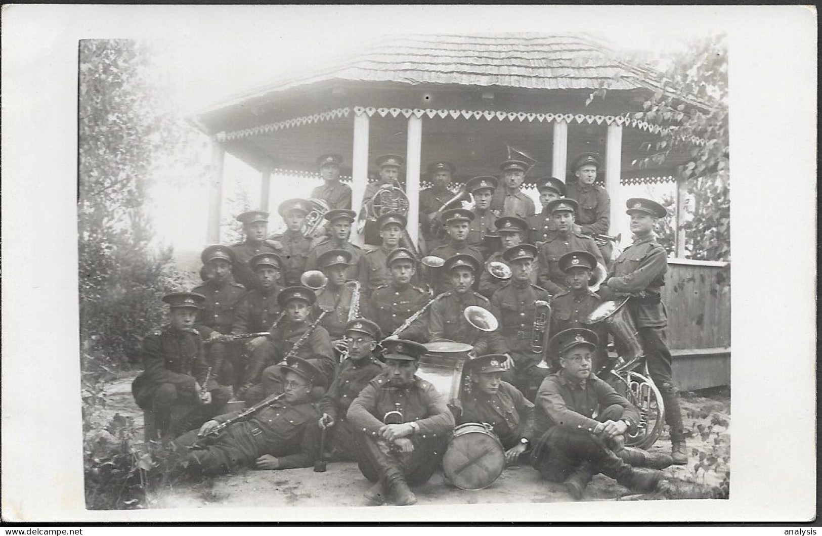 Estonia Military Band Orchestra Clarinets Trumpets Old Real Photo PC 1931 - Estonie