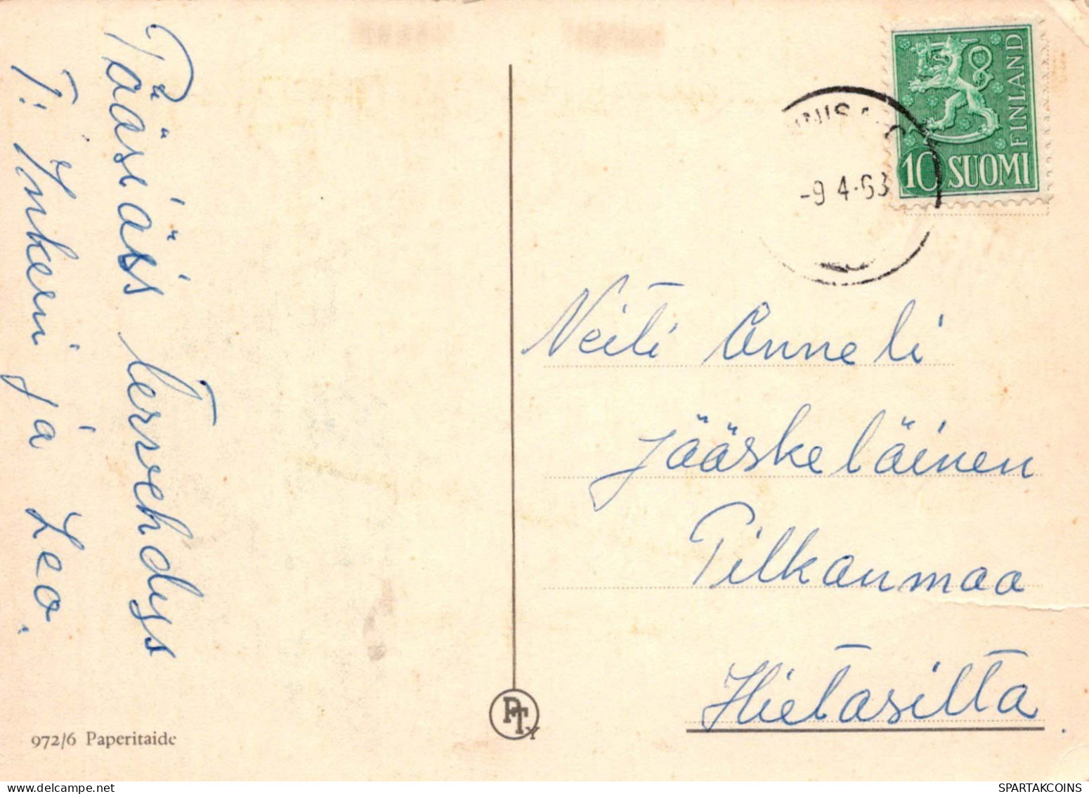 PASCUA POLLO HUEVO Vintage Tarjeta Postal CPSM #PBP035.ES - Ostern