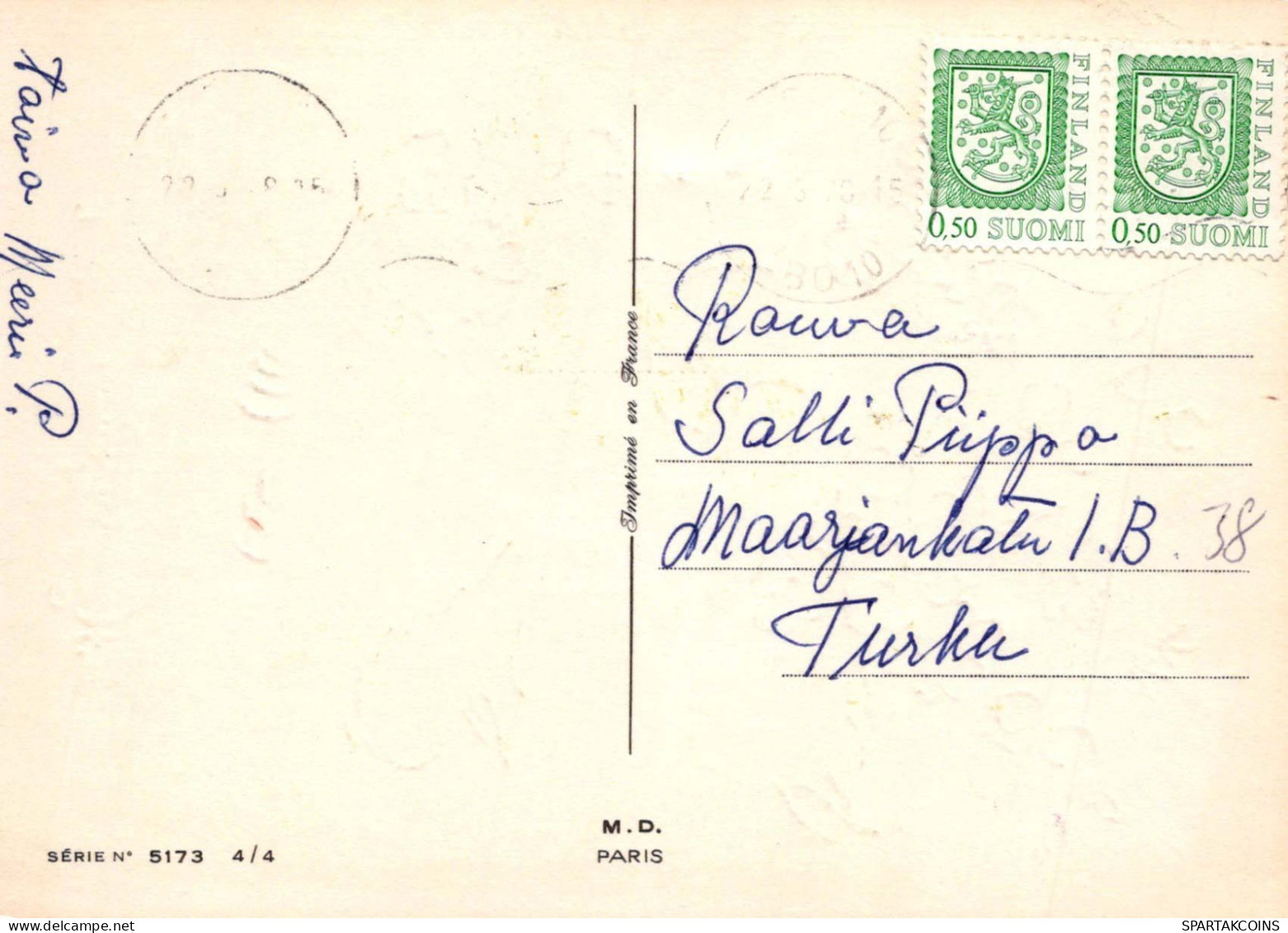 PASCUA POLLO HUEVO Vintage Tarjeta Postal CPSM #PBO657.ES - Ostern