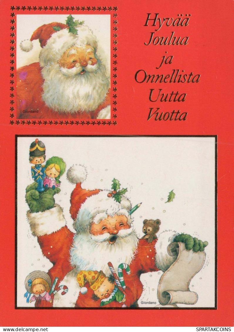 WEIHNACHTSMANN SANTA CLAUS Neujahr Weihnachten Vintage Ansichtskarte Postkarte CPSM #PBL417.DE - Santa Claus