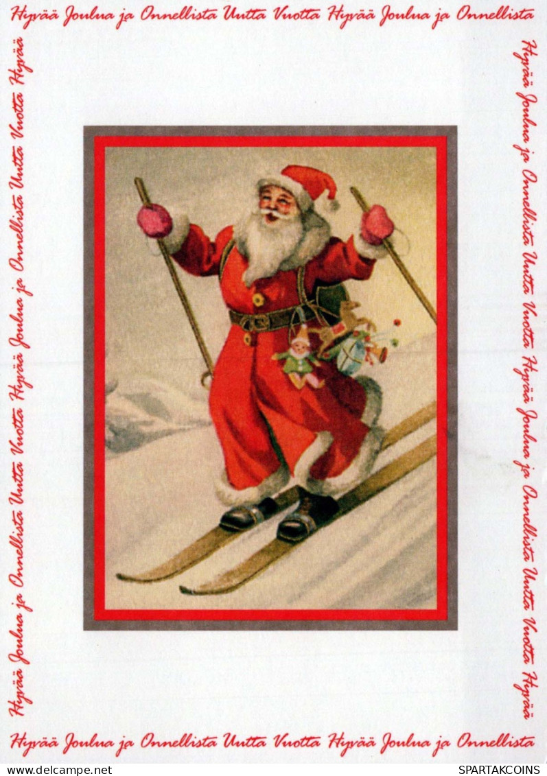 WEIHNACHTSMANN SANTA CLAUS Neujahr Weihnachten Vintage Ansichtskarte Postkarte CPSM #PBL482.DE - Santa Claus