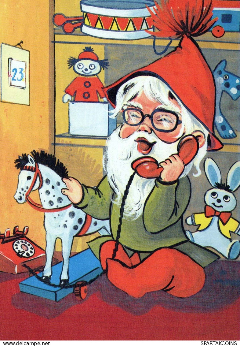 WEIHNACHTSMANN SANTA CLAUS Neujahr Weihnachten Vintage Ansichtskarte Postkarte CPSM #PBL167.DE - Santa Claus