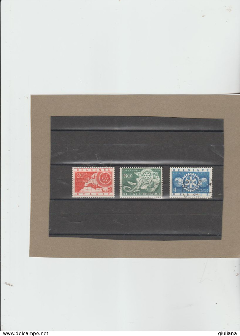 Belgio 1954 - (UN) 952/54 Used  "50^ Rotary International E 5^ Conferenza A Ostenda" - Serie Completa - Used Stamps