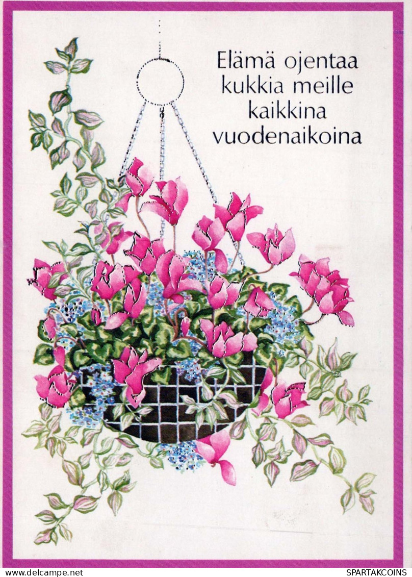 FLOWERS Vintage Ansichtskarte Postkarte CPSM #PAR002.DE - Blumen