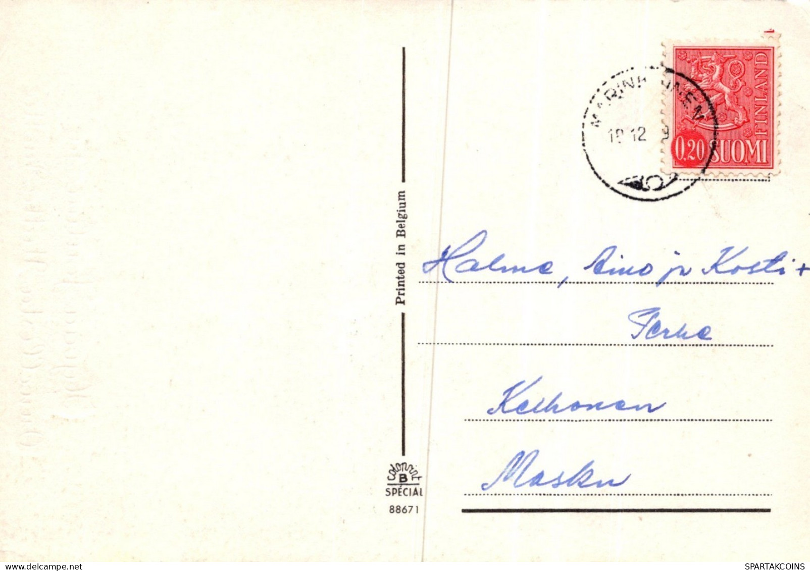 WEIHNACHTSMANN SANTA CLAUS WEIHNACHTSFERIEN Vintage Postkarte CPSM #PAK828.DE - Santa Claus