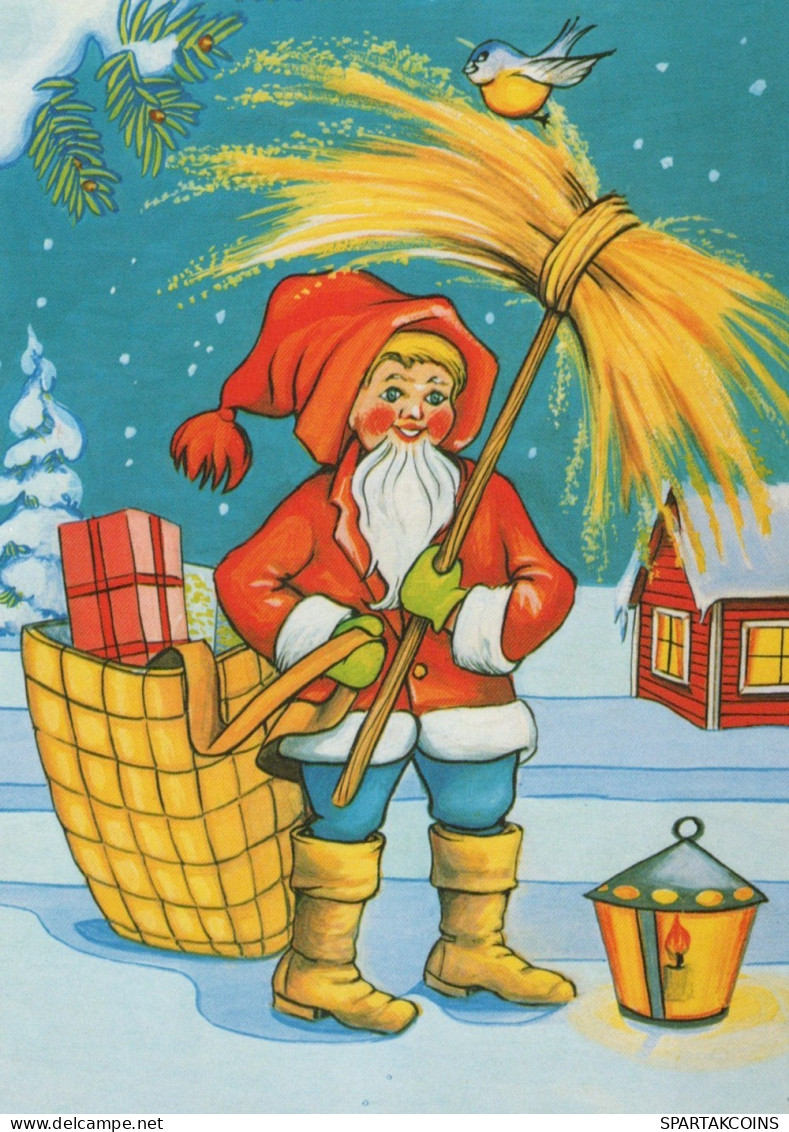 WEIHNACHTSMANN SANTA CLAUS WEIHNACHTSFERIEN Vintage Postkarte CPSM #PAK432.DE - Santa Claus