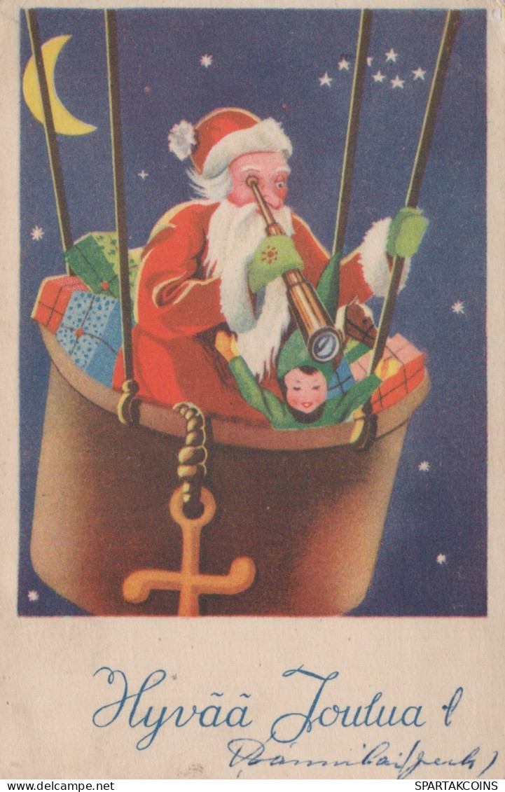 WEIHNACHTSMANN SANTA CLAUS WEIHNACHTSFERIEN Vintage Postkarte CPSMPF #PAJ449.DE - Santa Claus