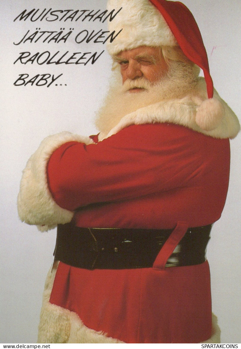 WEIHNACHTSMANN SANTA CLAUS WEIHNACHTSFERIEN Vintage Postkarte CPSM #PAJ791.DE - Santa Claus