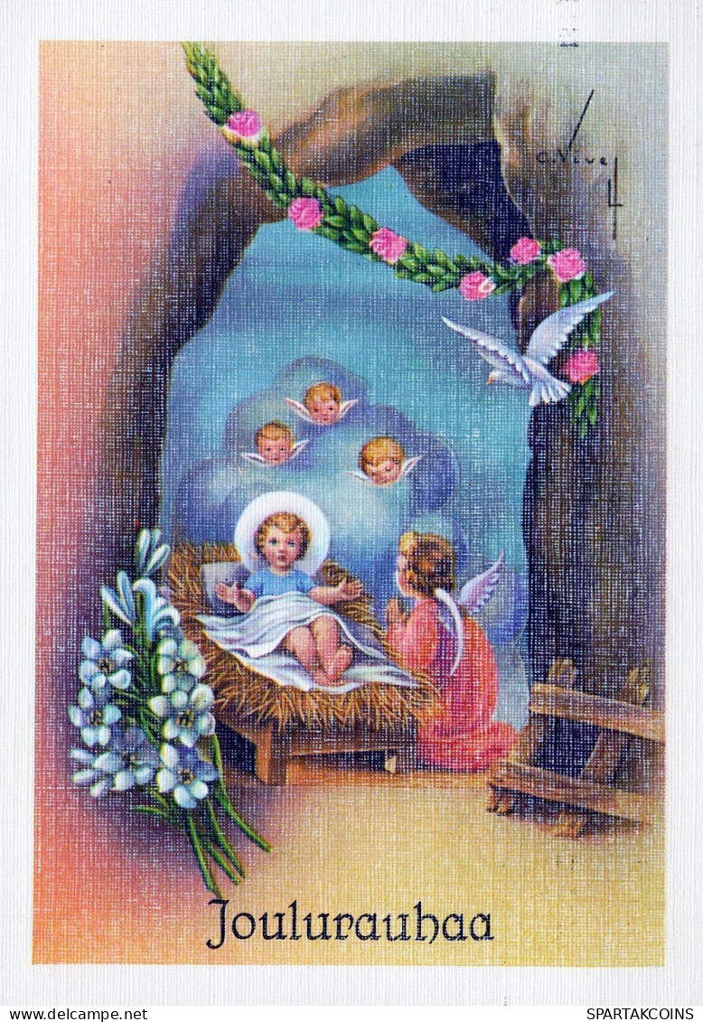 ENGEL WEIHNACHTSFERIEN Feiern & Feste Vintage Ansichtskarte Postkarte CPSM #PAH441.DE - Angels