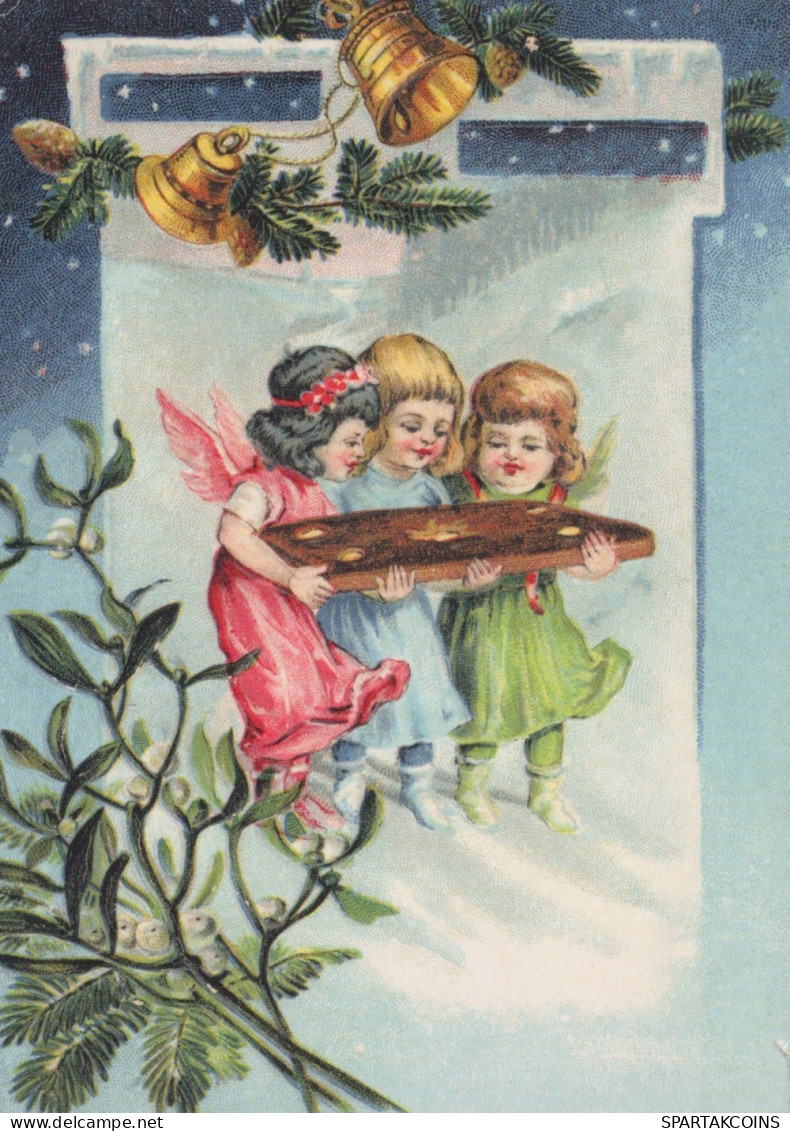 ENGEL WEIHNACHTSFERIEN Feiern & Feste Vintage Ansichtskarte Postkarte CPSM #PAH625.DE - Engel