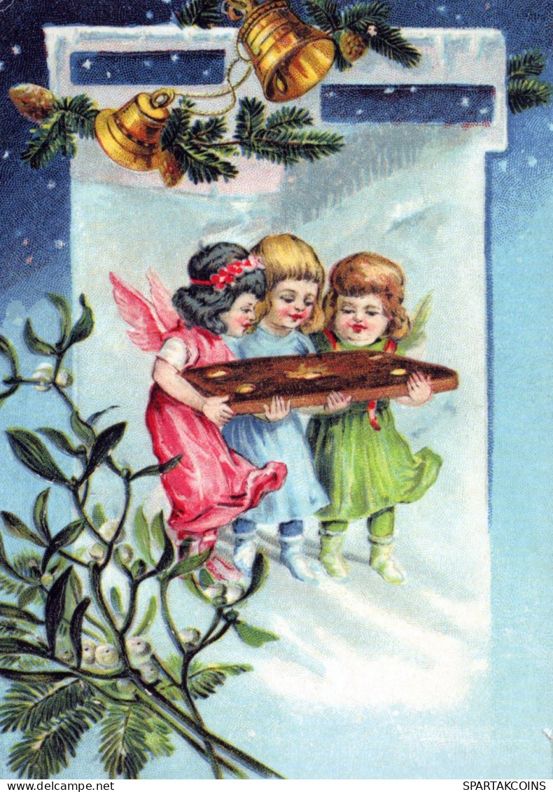 ENGEL WEIHNACHTSFERIEN Feiern & Feste Vintage Ansichtskarte Postkarte CPSM #PAH625.DE - Anges