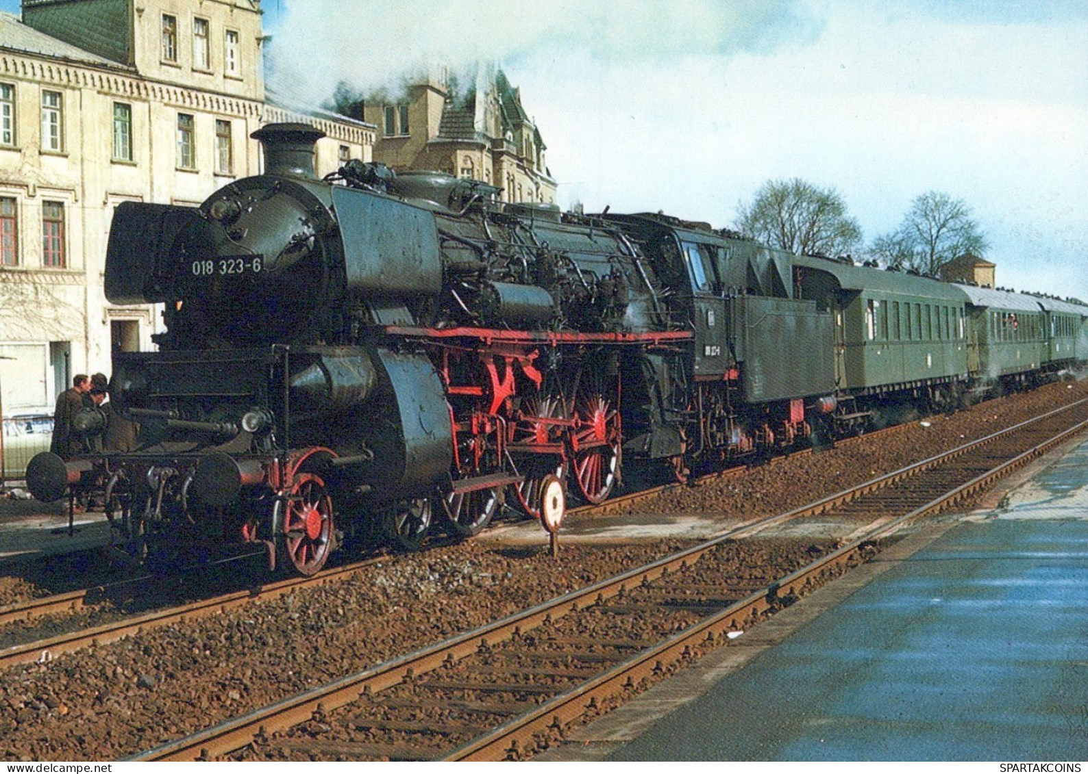 ZUG Schienenverkehr Eisenbahnen Vintage Ansichtskarte Postkarte CPSM #PAA995.DE - Treni