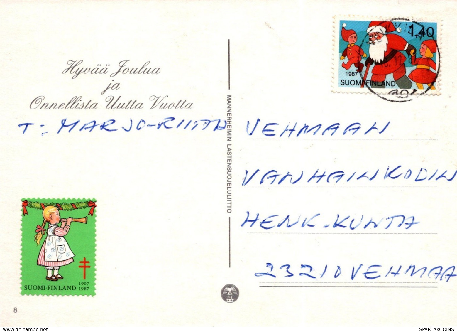 ENGEL WEIHNACHTSFERIEN Feiern & Feste Vintage Ansichtskarte Postkarte CPSM #PAG931.DE - Angeli