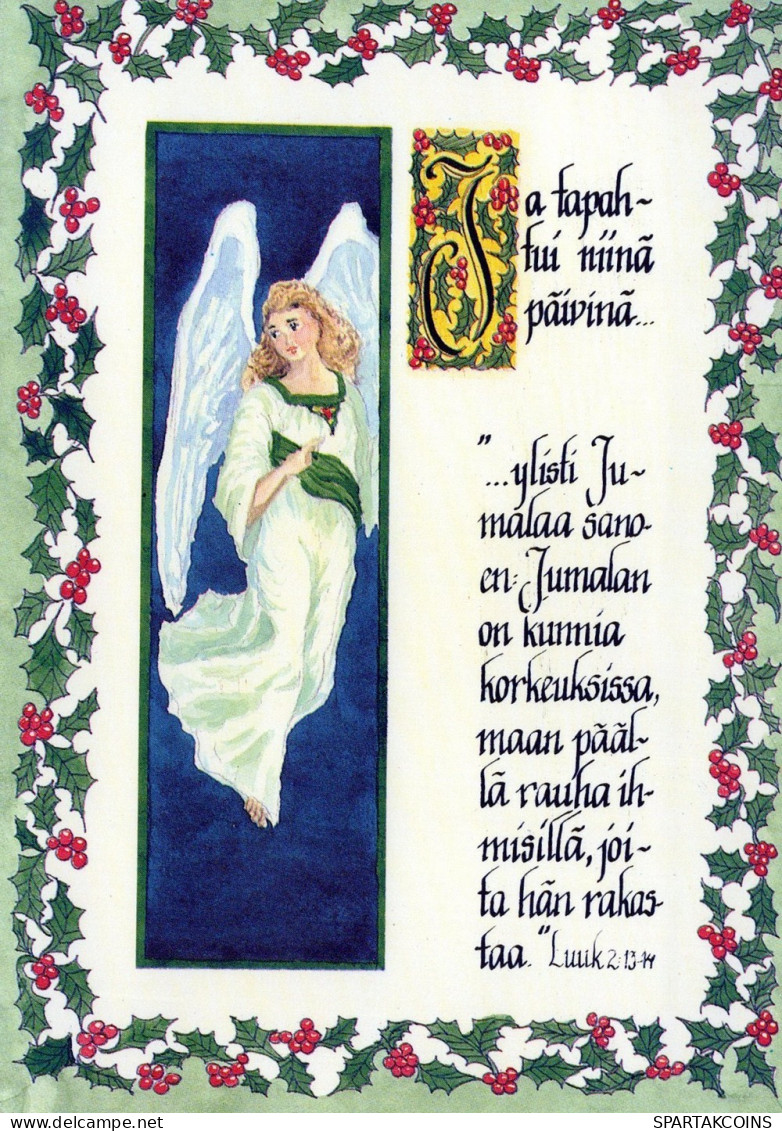 ENGEL WEIHNACHTSFERIEN Feiern & Feste Vintage Ansichtskarte Postkarte CPSM #PAH245.DE - Angels