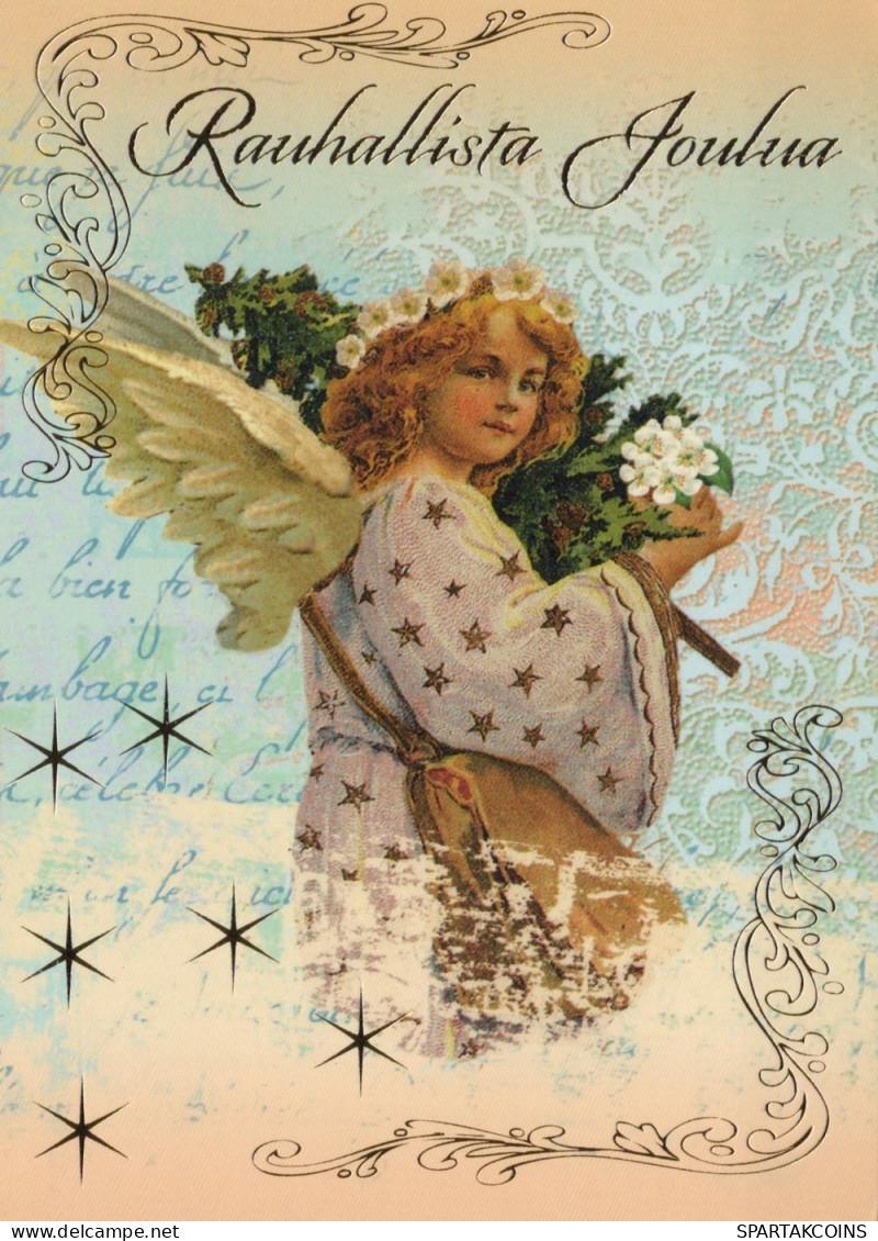 ENGEL WEIHNACHTSFERIEN Feiern & Feste Vintage Ansichtskarte Postkarte CPSM #PAH182.DE - Angels