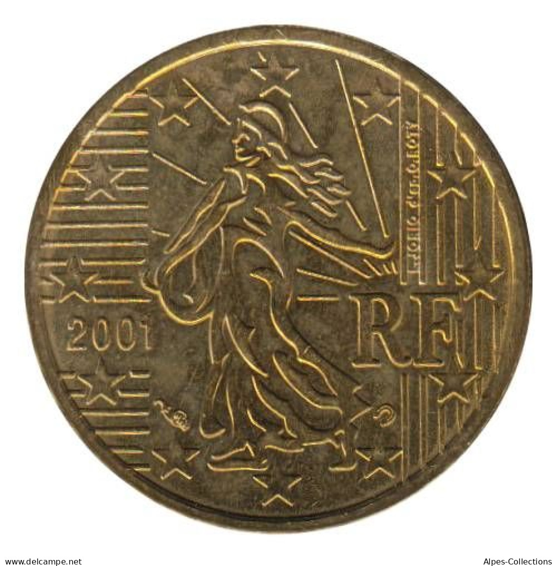 FR01001.1 - FRANCE - 10 Cents - 2001 - Francia