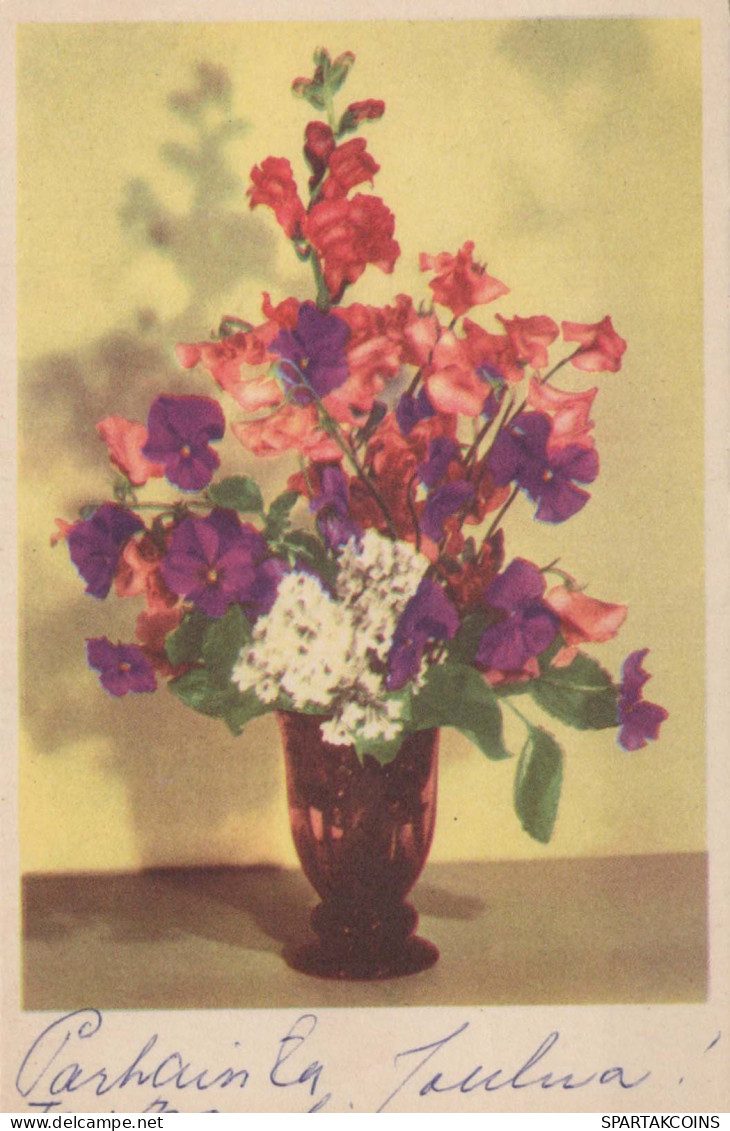 FLEURS Vintage Carte Postale CPA #PKE545.FR - Flores