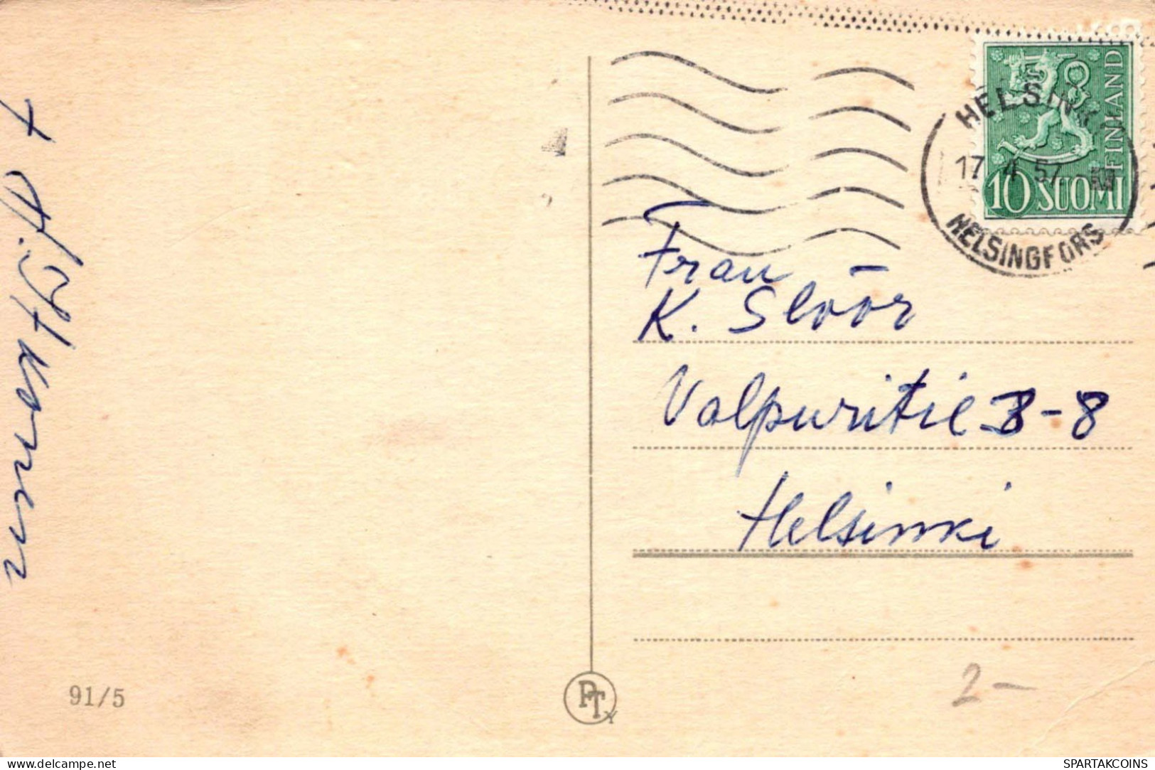 PÂQUES FLEURS ŒUF Vintage Carte Postale CPA #PKE166.FR - Pâques