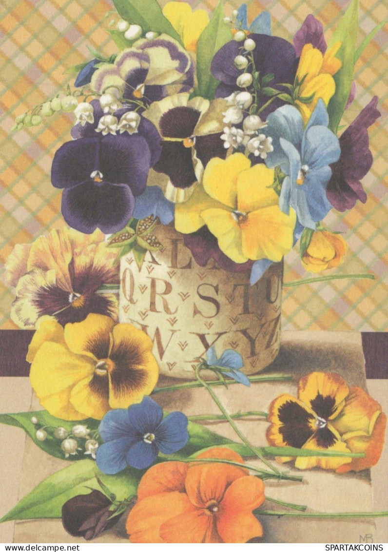 FLEURS Vintage Carte Postale CPSM #PBZ251.FR - Flowers