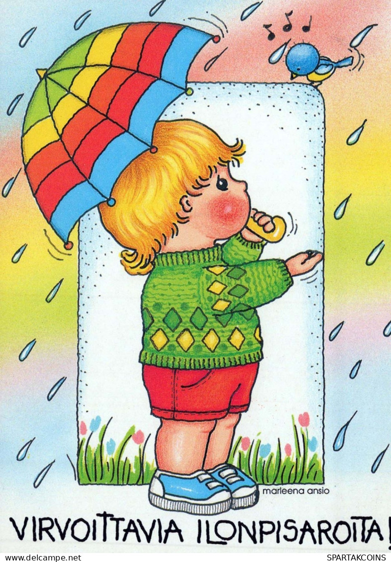 ENFANTS HUMOUR Vintage Carte Postale CPSM #PBV329.FR - Tarjetas Humorísticas