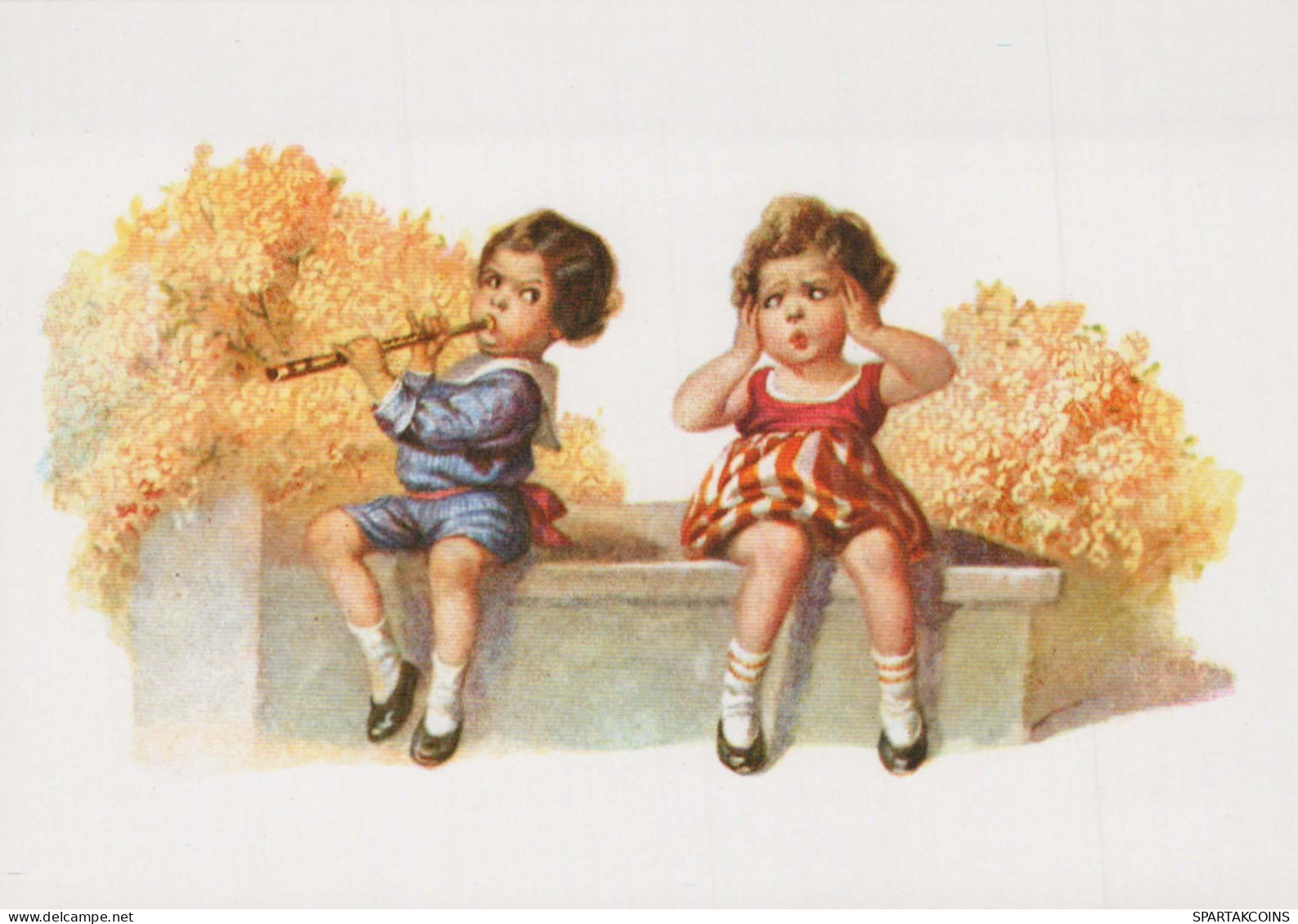 ENFANTS ENFANTS Scène S Paysages Vintage Carte Postale CPSM #PBU467.FR - Scènes & Paysages
