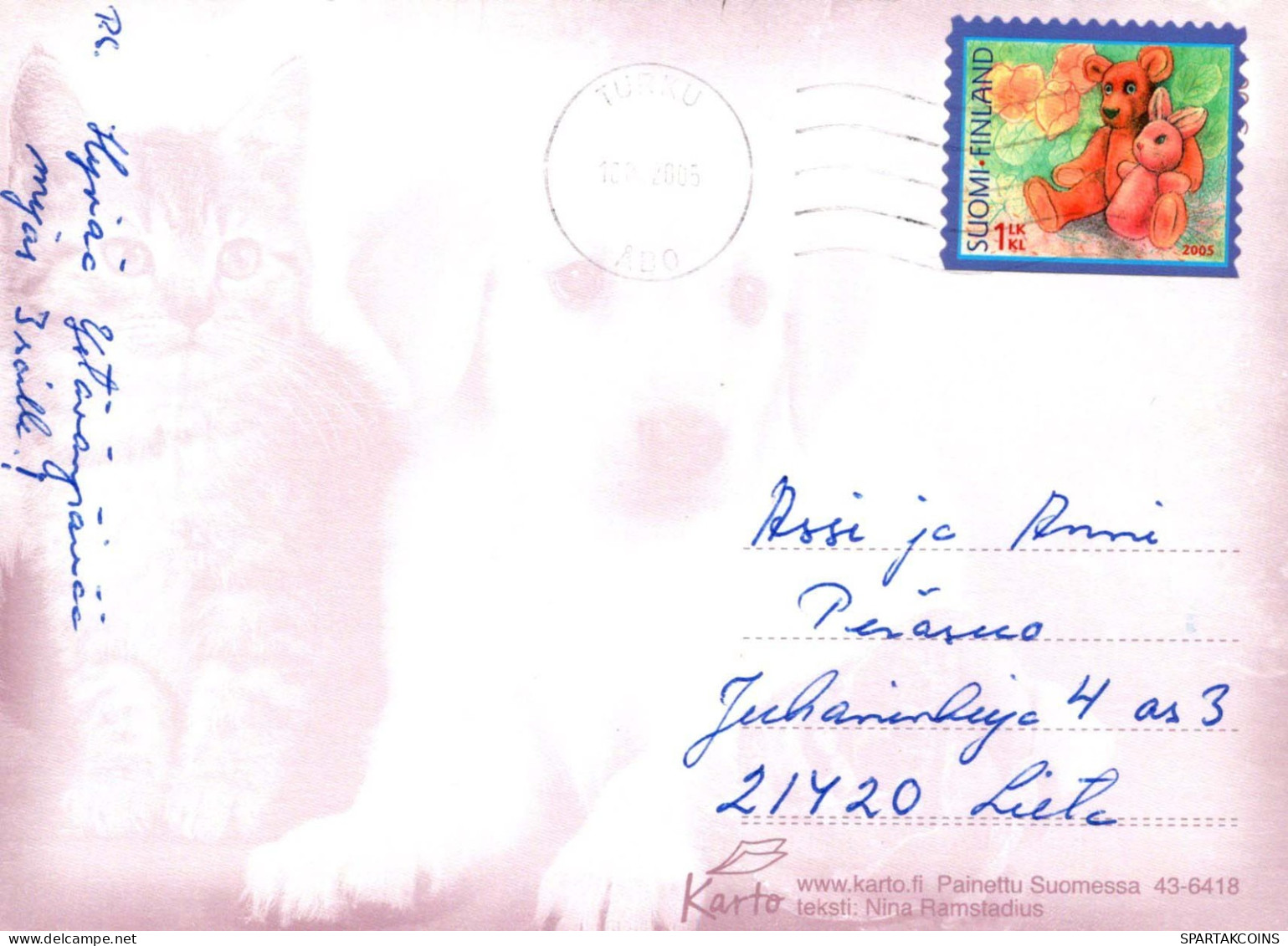 CHIEN Animaux Vintage Carte Postale CPSM #PBQ433.FR - Chiens