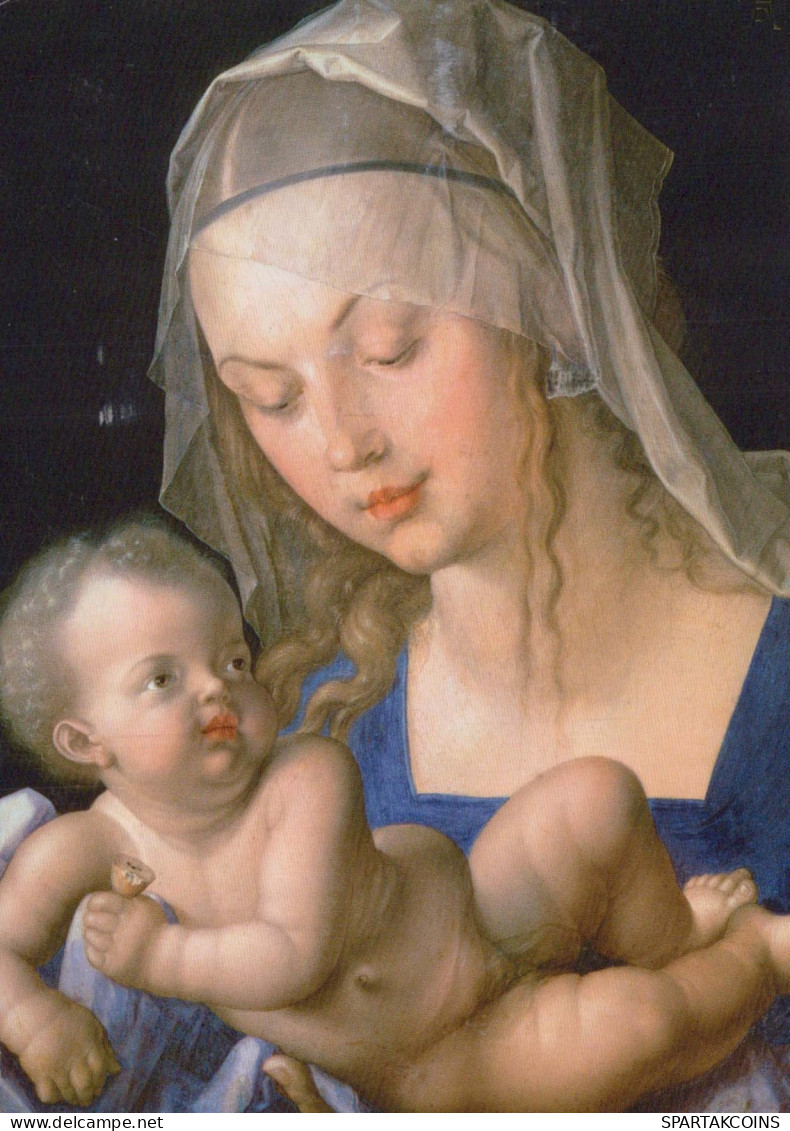 Vierge Marie Madone Bébé JÉSUS Religion Vintage Carte Postale CPSM #PBQ174.FR - Virgen Mary & Madonnas