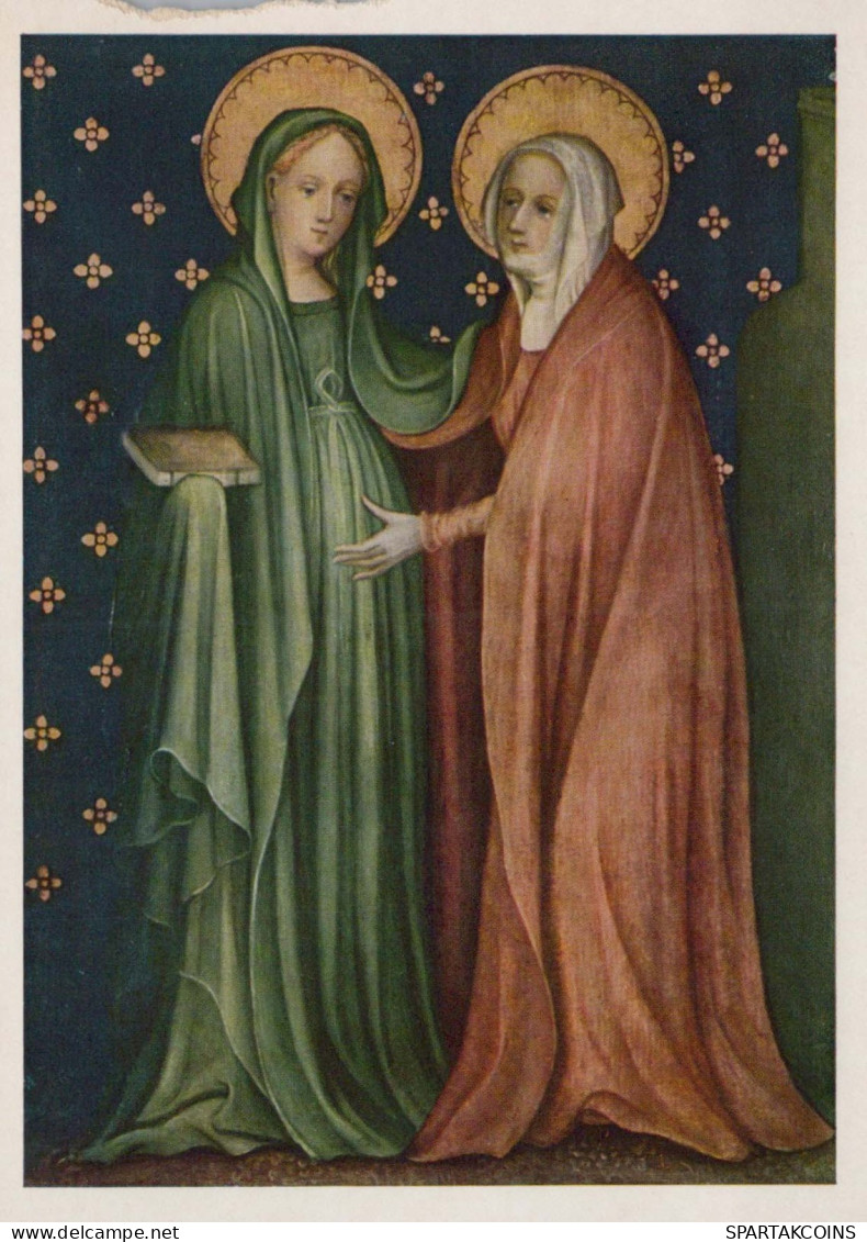 PEINTURE SAINTS ET SAINTES Christianisme Religion Vintage Carte Postale CPSM #PBQ113.FR - Pinturas, Vidrieras Y Estatuas