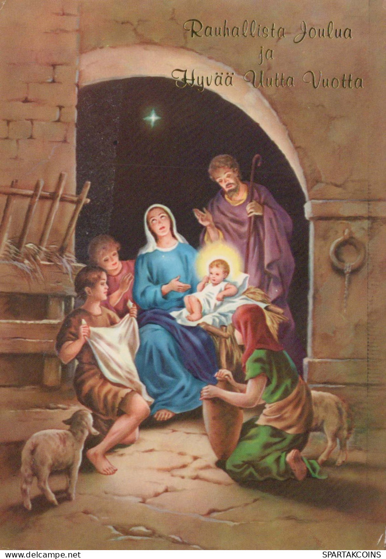 Vierge Marie Madone Bébé JÉSUS Noël Religion Vintage Carte Postale CPSM #PBP727.FR - Jungfräuliche Marie Und Madona