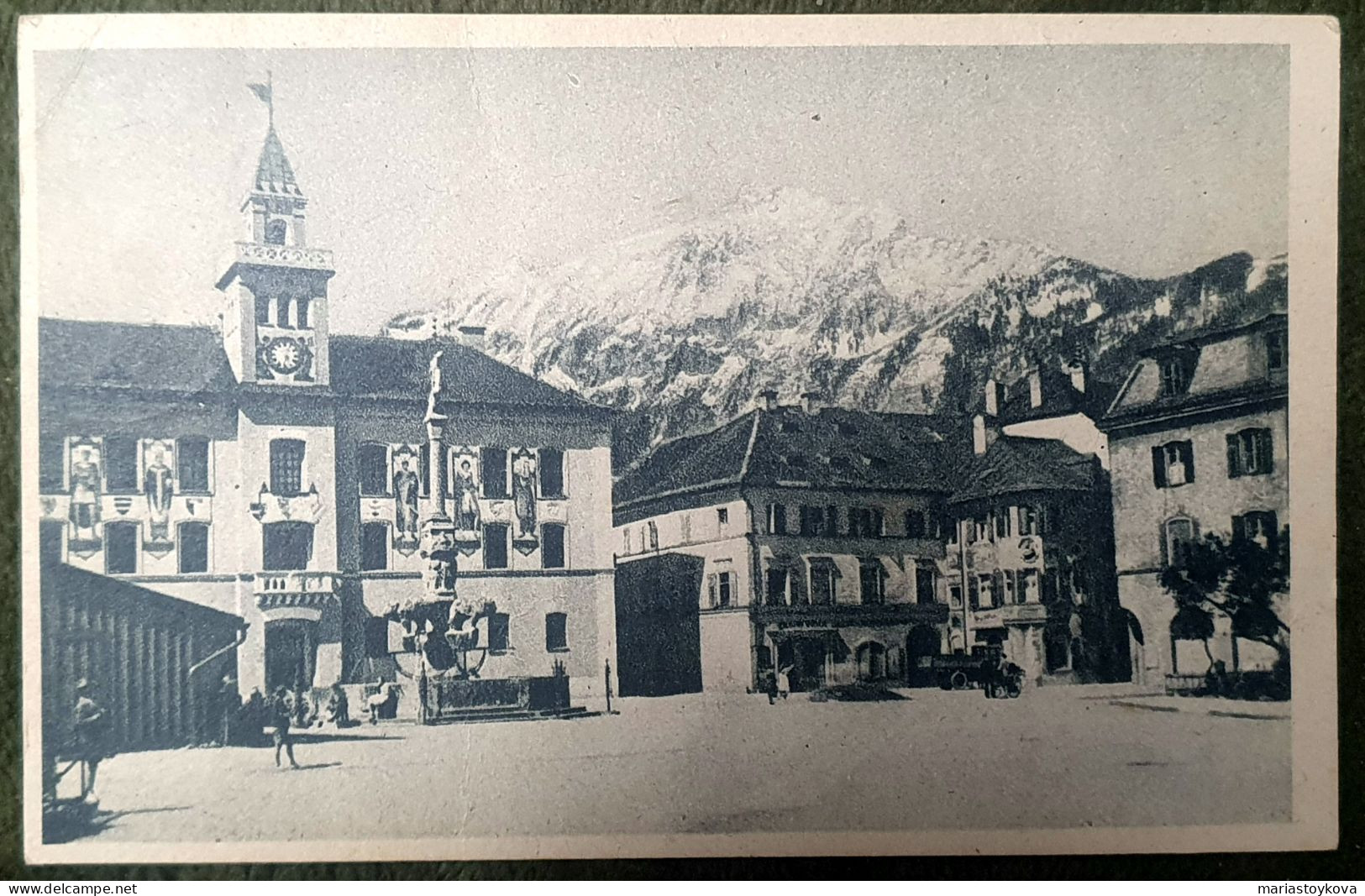 1947. Bad Reichenhall. Rathausplatz Mit Dem Hochstaufen. - Bad Reichenhall