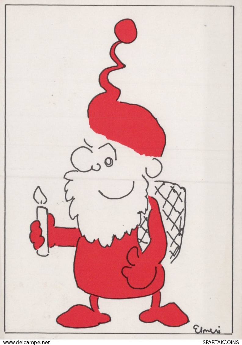 BABBO NATALE Natale Vintage Cartolina CPSM #PAK561.IT - Santa Claus