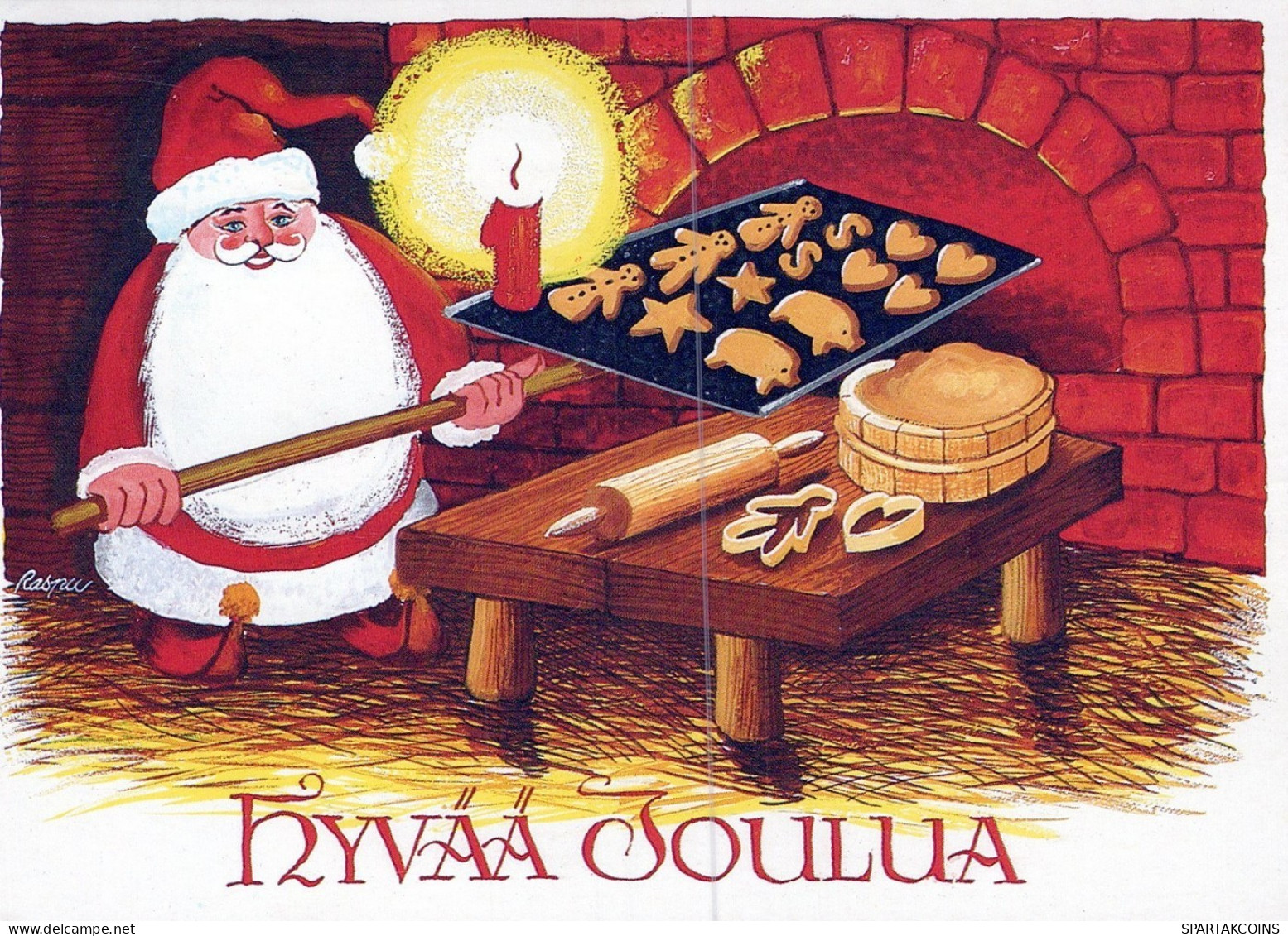 BABBO NATALE Natale Vintage Cartolina CPSM #PAK904.IT - Santa Claus