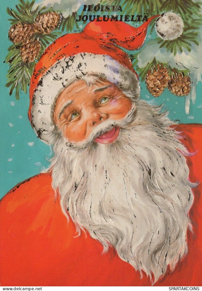 BABBO NATALE Natale Vintage Cartolina CPSM #PAJ859.IT - Santa Claus