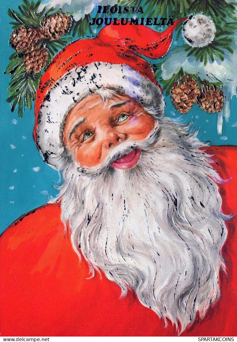 BABBO NATALE Natale Vintage Cartolina CPSM #PAJ859.IT - Santa Claus