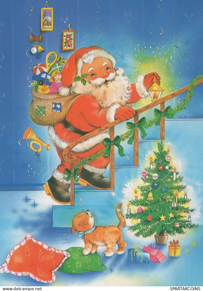 BABBO NATALE Natale Vintage Cartolina CPSM #PAK212.IT - Santa Claus