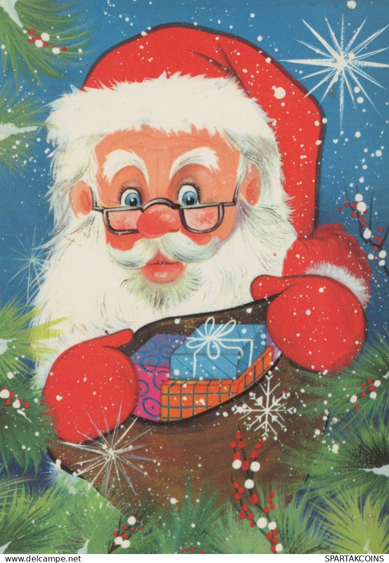 BABBO NATALE Natale Vintage Cartolina CPSM #PAJ792.IT - Santa Claus