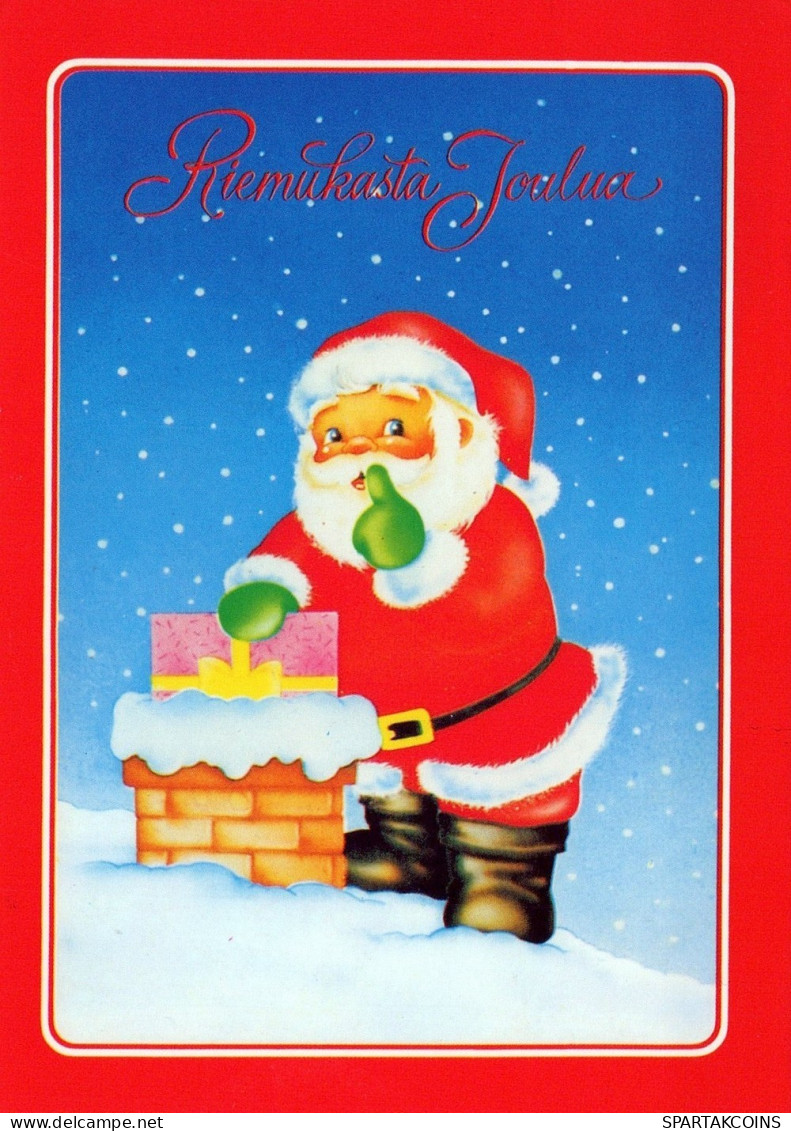 BABBO NATALE Natale Vintage Cartolina CPSM #PAJ722.IT - Santa Claus