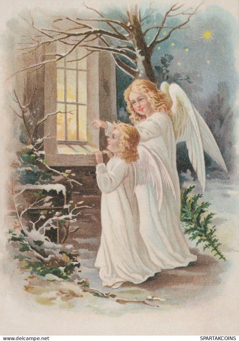 ANGELO Buon Anno Natale Vintage Cartolina CPSM #PAH935.IT - Anges