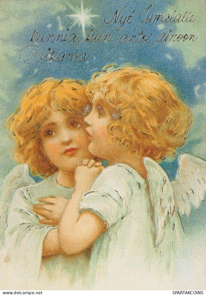 ANGELO Buon Anno Natale Vintage Cartolina CPSM #PAH868.IT - Angels