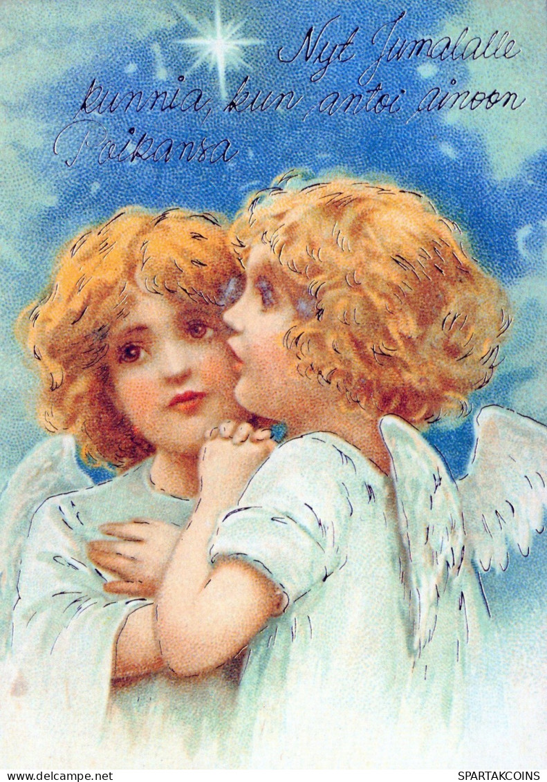 ANGELO Buon Anno Natale Vintage Cartolina CPSM #PAH868.IT - Angels