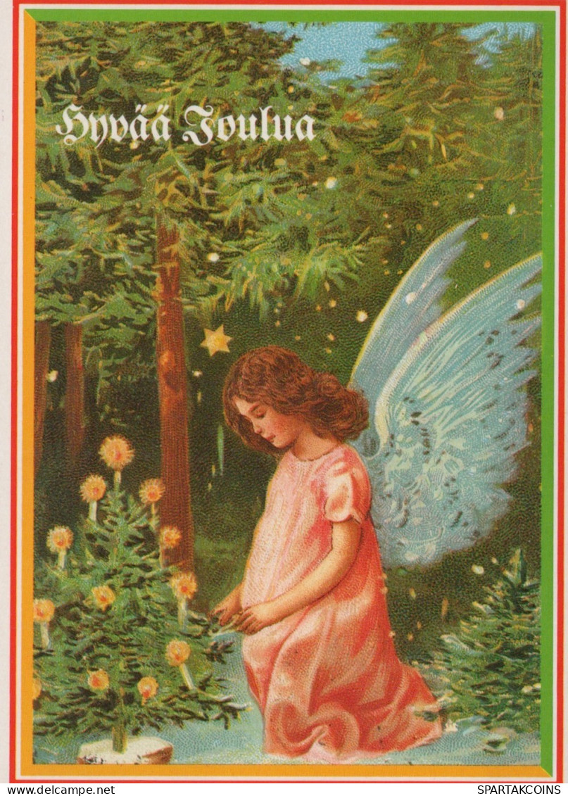 ANGELO Buon Anno Natale Vintage Cartolina CPSM #PAJ260.IT - Angels